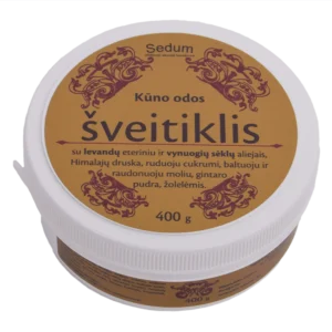 Su levandų eteriniu ir vynuogių sėklų aliejais 400g