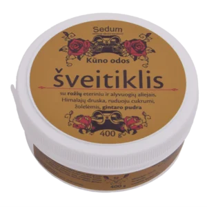 Su rožių eteriniu aliejumi 400g