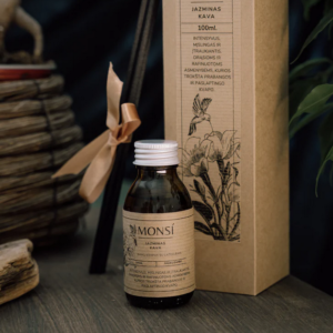 100ml. namų kvapas su lazdelėmis Jazminas ir kava