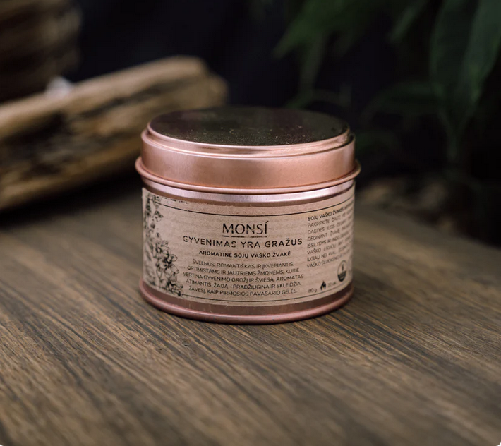 100ml. Aromatinė žvakė Gyvenimas yra gražus