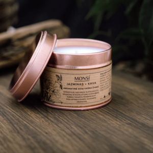 100ml. Aromatinė žvakė Jazminai + kava